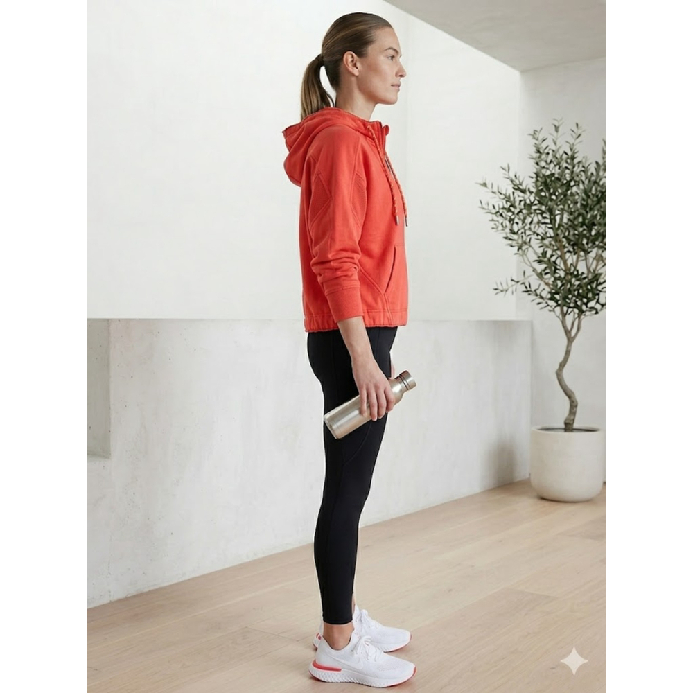 ATHLETA Red Retrograde Half Zip Pullover Hoodie S… - image 3